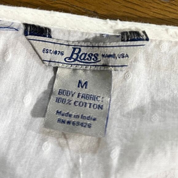 Bass Peasant Lace Eyelid Blouse Embroidery Size Medium Boho Hippy NWT Lagenlook - Picture 4 of 5